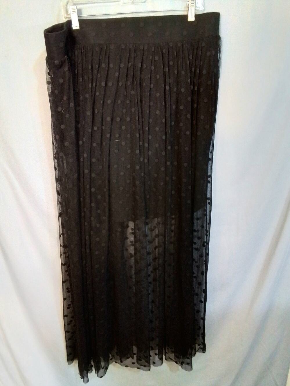 Torrid black mini skirt with lace overlay